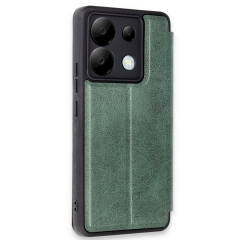 Xiaomi Redmi Note 13 Pro 5g Kılıf Flip Cover - Koyu Yeşil
