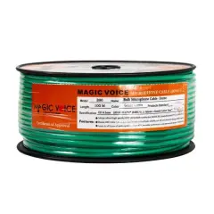 Magicvoice Mi̇krofon Kablosu Stereo 1. Kali̇te 100 Metre Yeşil