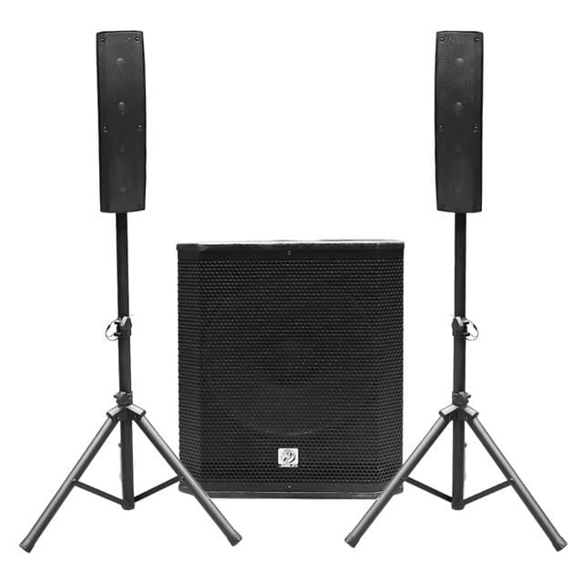 Shile Przz12a Aktif Ses Sistemi 15'' Subwoofer 2 Adet Satellite Stand Hoparlör 350w Rms, Mdf Kasa, Bluetooth/mp3/fm