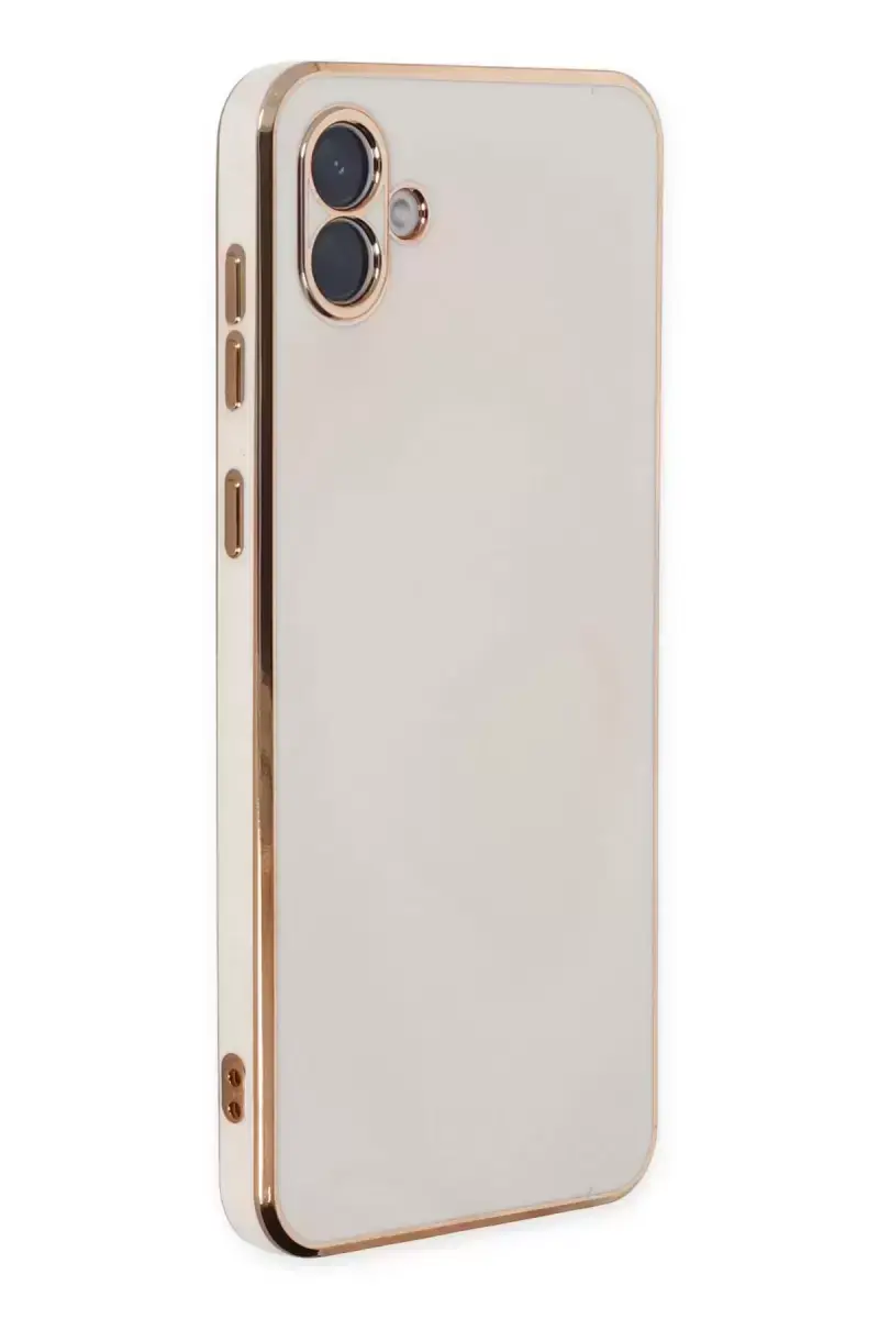 Newface Samsung Galaxy A04 Kılıf Volet Silikon - Beyaz
