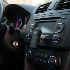Powermaster Pm-12767 Mikrofonlu Bluetooth Ses Alıcı Araç Ve Hoparlör İçin Aux Girişli Kablosuz Dönüştürücü Kiti