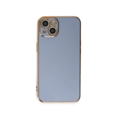 İphone 15 Kılıf Volet Silikon - Mavi