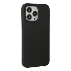 İphone 15 Pro Kılıf Nano İçi Kadife Silikon - Siyah