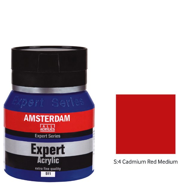 Talens Amsterdam Expert Serisi Akrilik Boya 400ml - S:4 Cadmium Red Medium