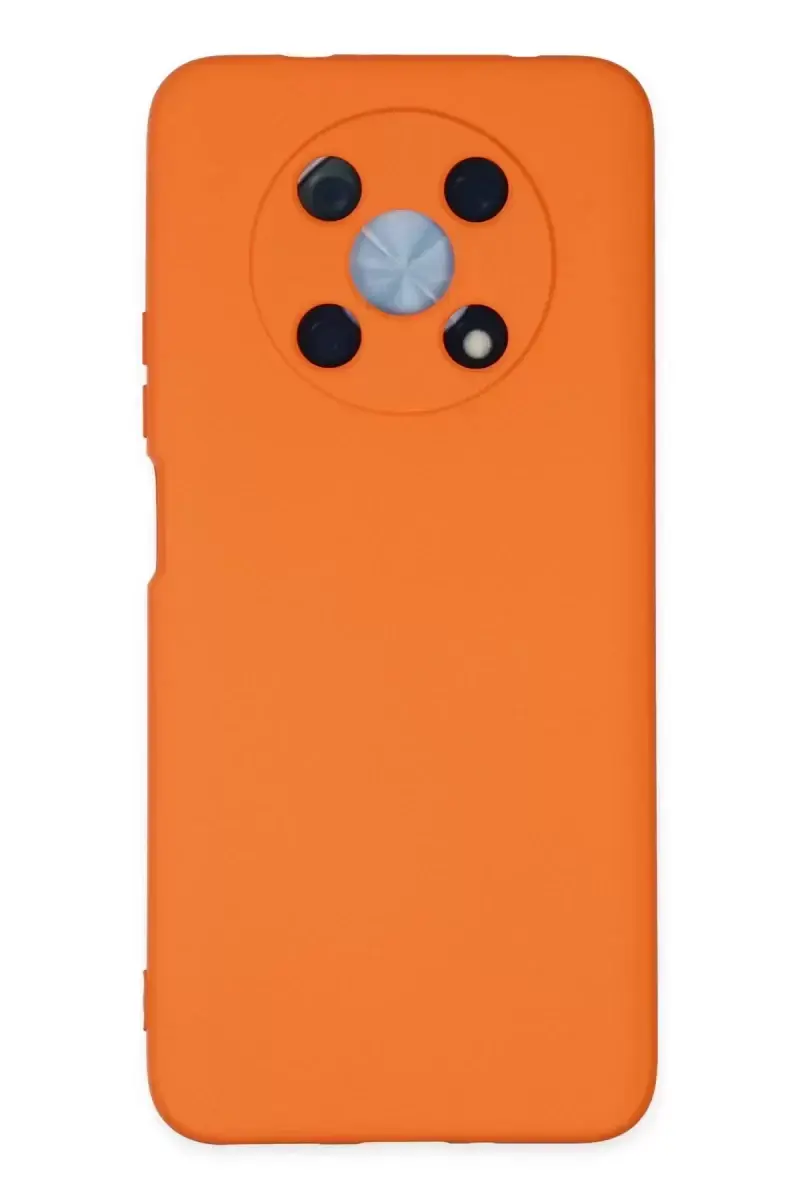 Newface Huawei Nova Y90 Kılıf Nano İçi Kadife Silikon - Turuncu