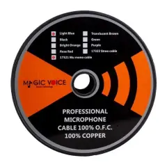 Magicvoice Mi̇krofon Kablosu Mono 1. Kali̇te 100 Metre Açık Mavi