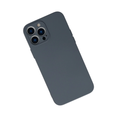 İphone 13 Pro Max Kılıf Nano İçi Kadife Silikon - Gri
