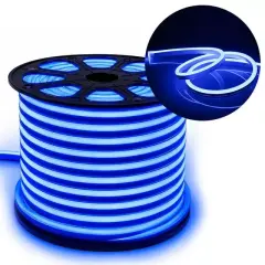 Powermaster Pm-5286 Silikon Kaplama 12 Volt 100 Metre Mavi Neon Led Şerit Aydınlatma
