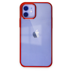 İphone 12 Kılıf Element Silikon - Kırmızı