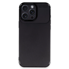 İphone 16 Pro Kılıf Auto Focus Karbon Kapak - Siyah