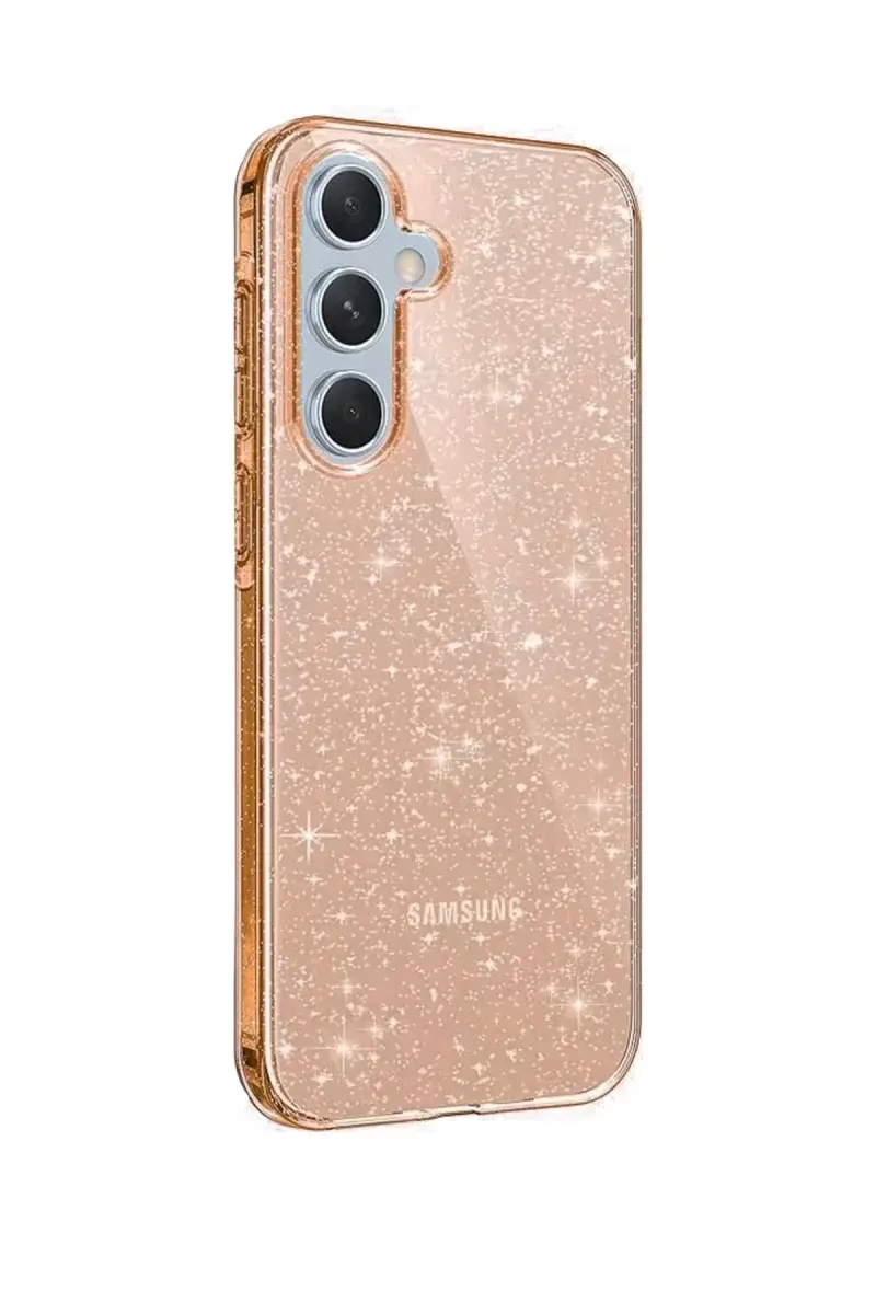 Newface Samsung Galaxy A15 4g Kılıf Glow Kapak - Turuncu