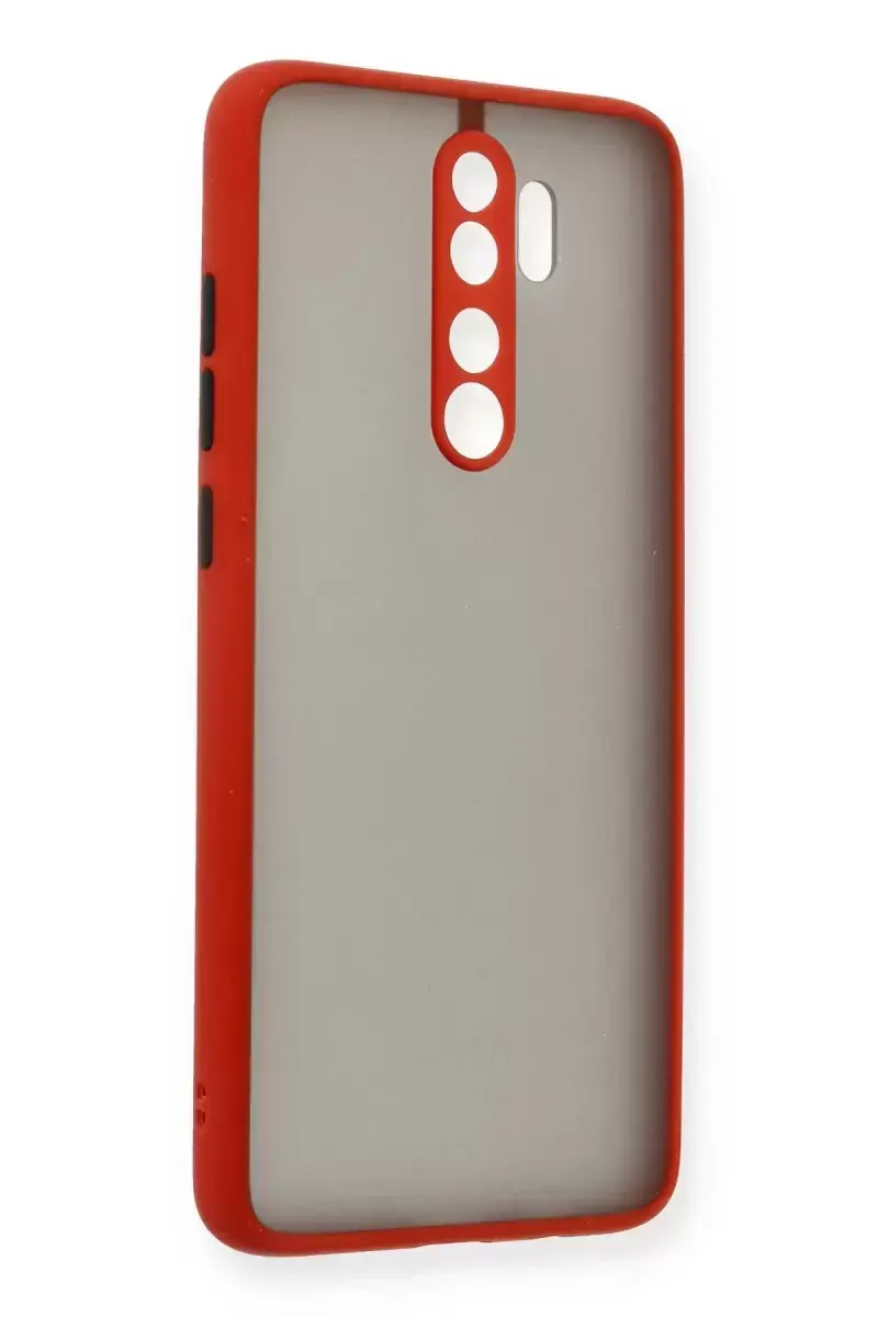 Newface Xiaomi Redmi Note 8 Pro Kılıf Montreal Silikon Kapak - Kırmızı