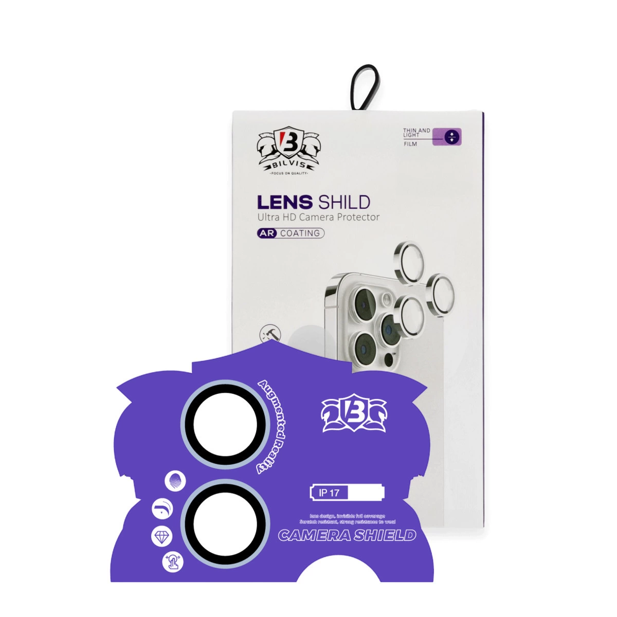 İphone 17 Bilvis Titan Kamera Lens - Açık Mavi