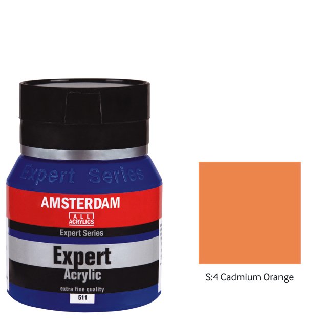 Talens Amsterdam Expert Serisi Akrilik Boya 400ml - S:4 Cadmium Orange