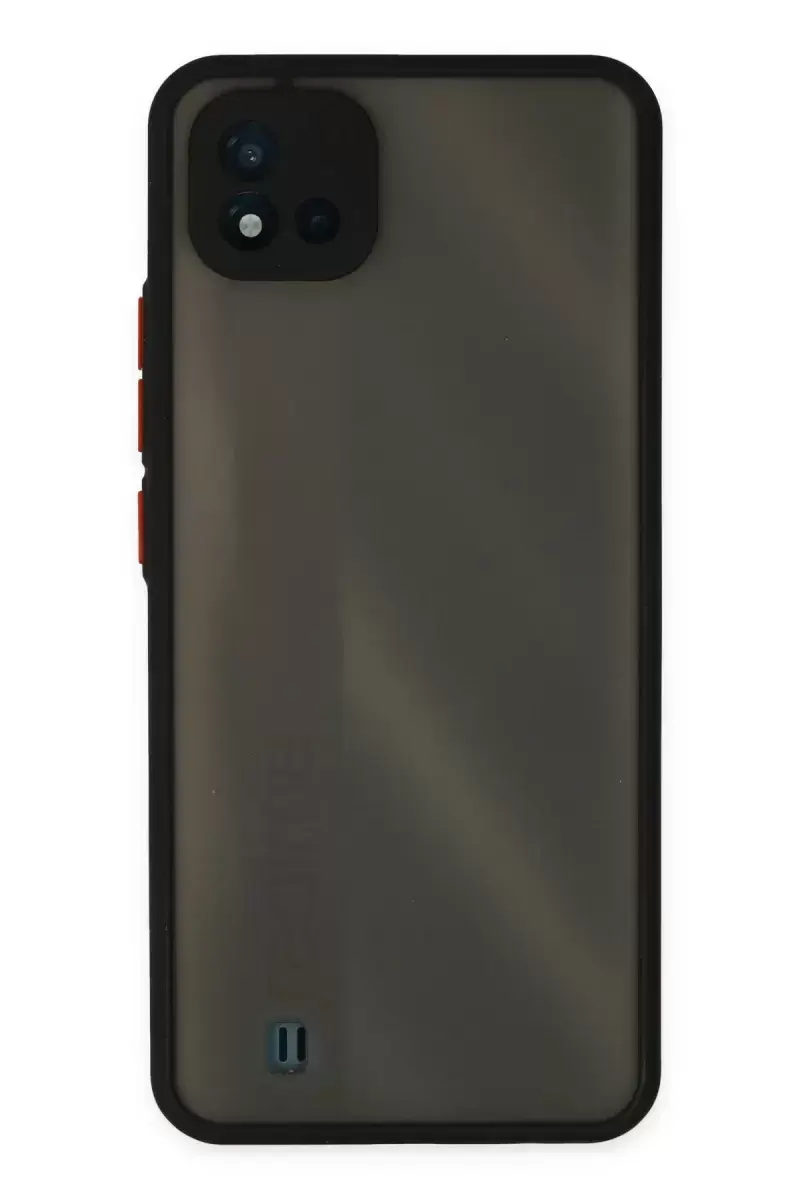 Newface Realme C11 2021 Kılıf Montreal Silikon Kapak - Siyah