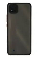 Newface Realme C11 2021 Kılıf Montreal Silikon Kapak - Siyah