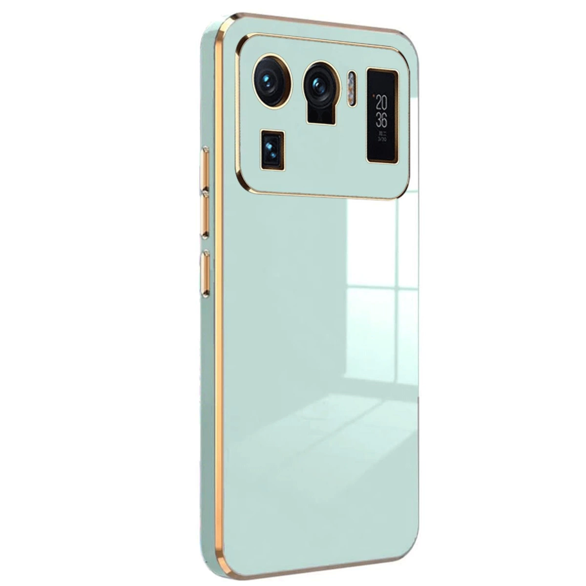Xiaomi Mi 11 Ultra Kılıf Volet Silikon - Açık Yeşil