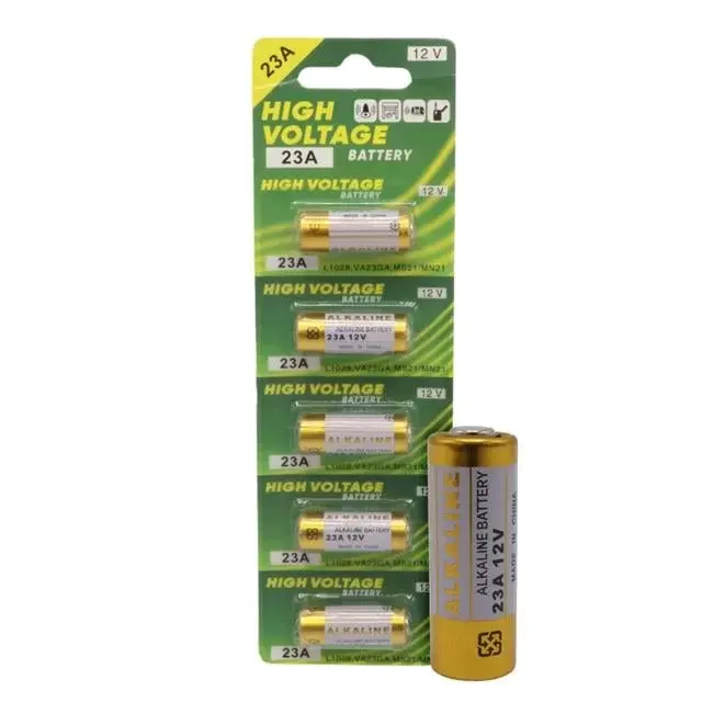 Powermaster Lr23a 12 Volt 23a Kalın Alarm Pili Alkaline Batarya (5'lı Paket)