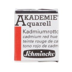 Akademie Yarım Tablet Suluboya - Cadmium Red