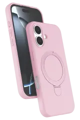 Newface Apple İphone 16 Regal Magsafe Standlı Kapak - Açık Pembe