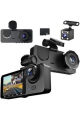 1080p Full Hd Çözünürlüklü Üç Kameralı Araç İçi Kamera - Park Ve Sürüş Güvenliği