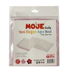 Moje Ağız Mendili 6Lı - Beyaz Pembe