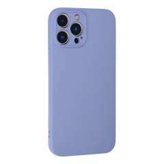 İphone 13 Pro Max Kılıf Nano İçi Kadife Silikon - Lila