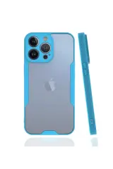 Newface İphone 13 Pro Kılıf Platin Silikon - Mavi