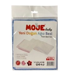 Moje Ağız Mendili 6Lı - Beyaz -Mavi
