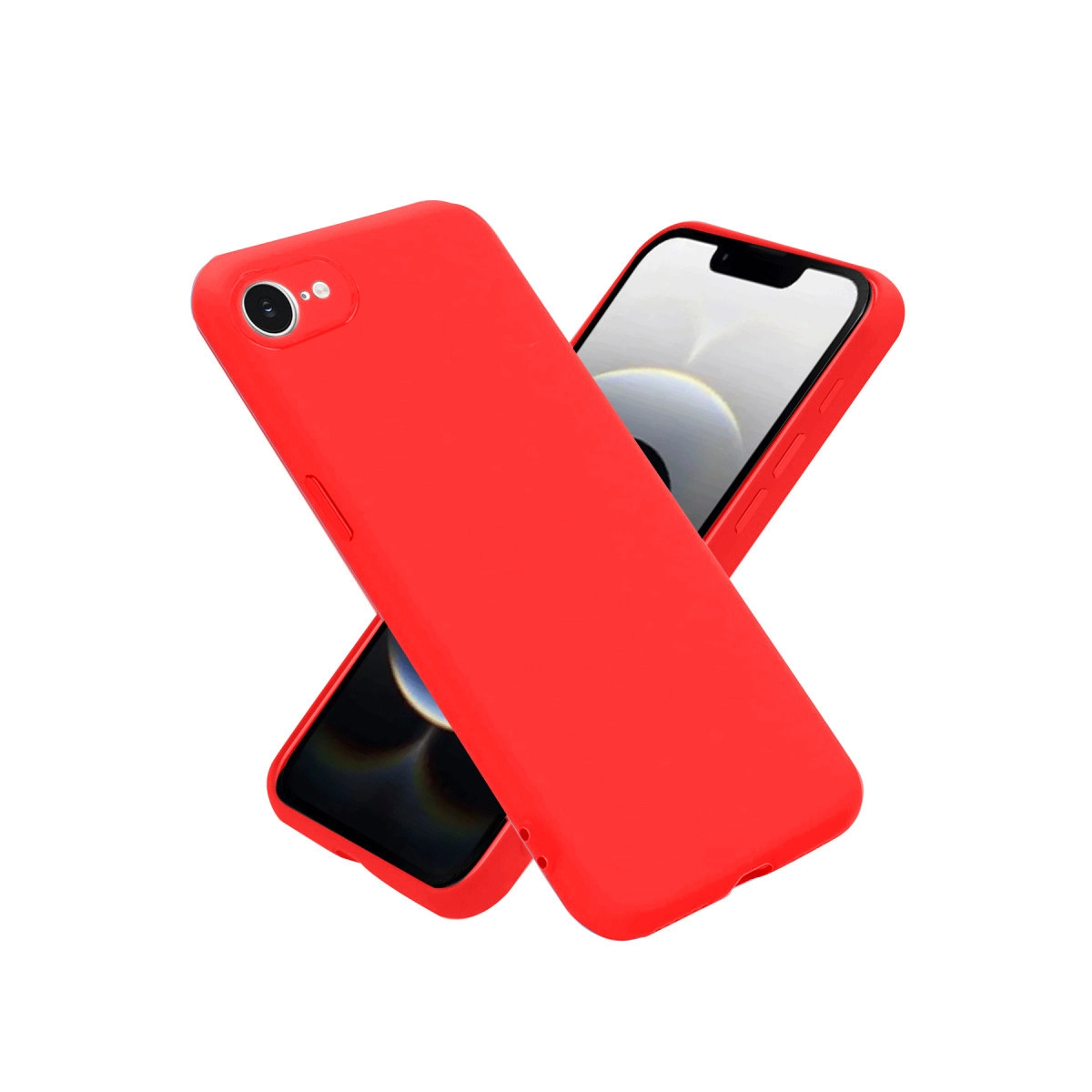 İphone 16e Kılıf First Silikon - Kırmızı