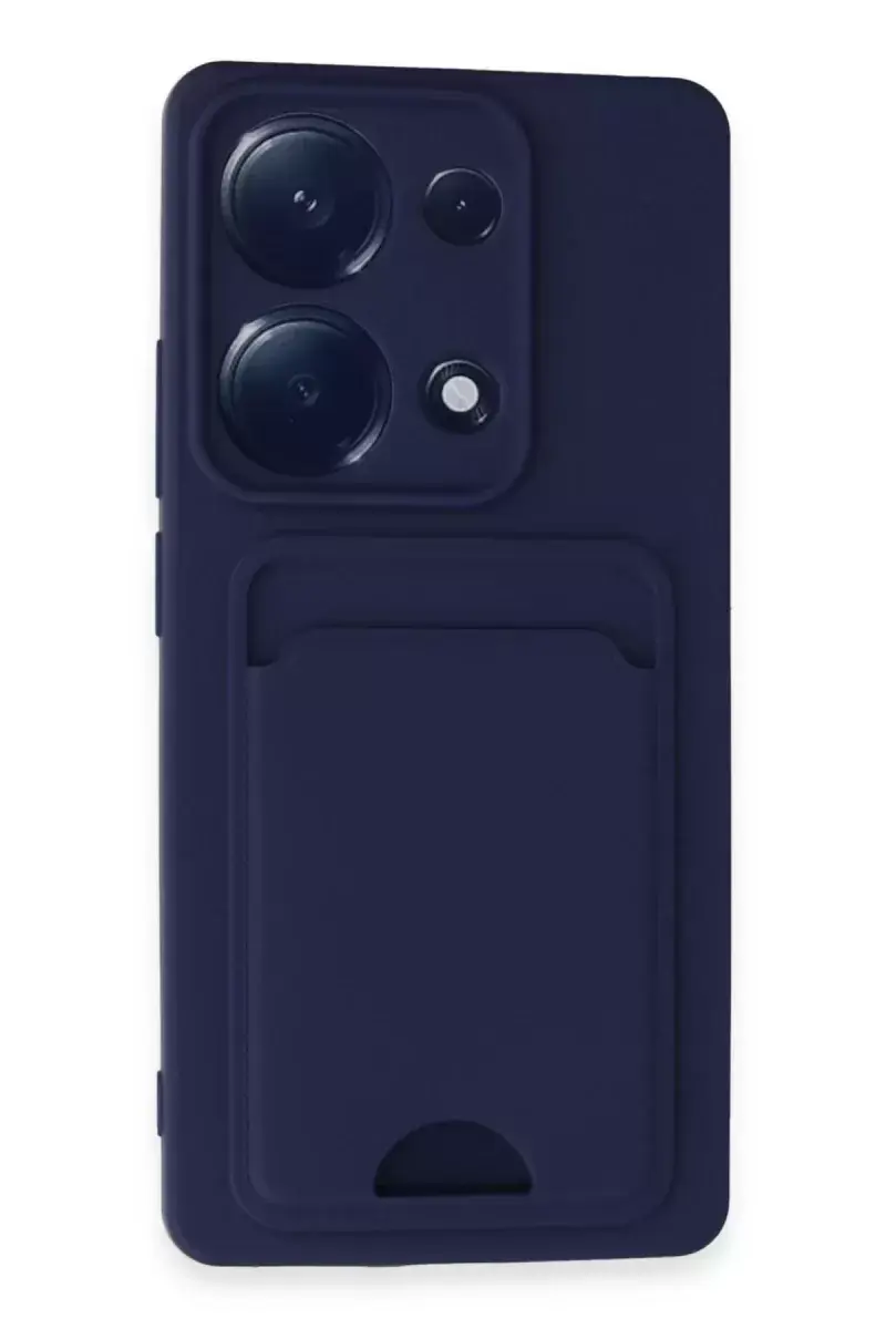 Newface Xiaomi Redmi Note 13 Pro 4g Kılıf Kelvin Kartvizitli Silikon - Lacivert