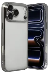 Newface Apple İphone 17 Pro Razer Lensli Silikon - Titan Gri