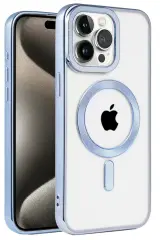 Newface İphone 14 Pro Max Kılıf Kronos Magsafe Kapak - Sierra Blue