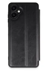 Newface Samsung Galaxy A06 Kılıf Flip Cover - Siyah