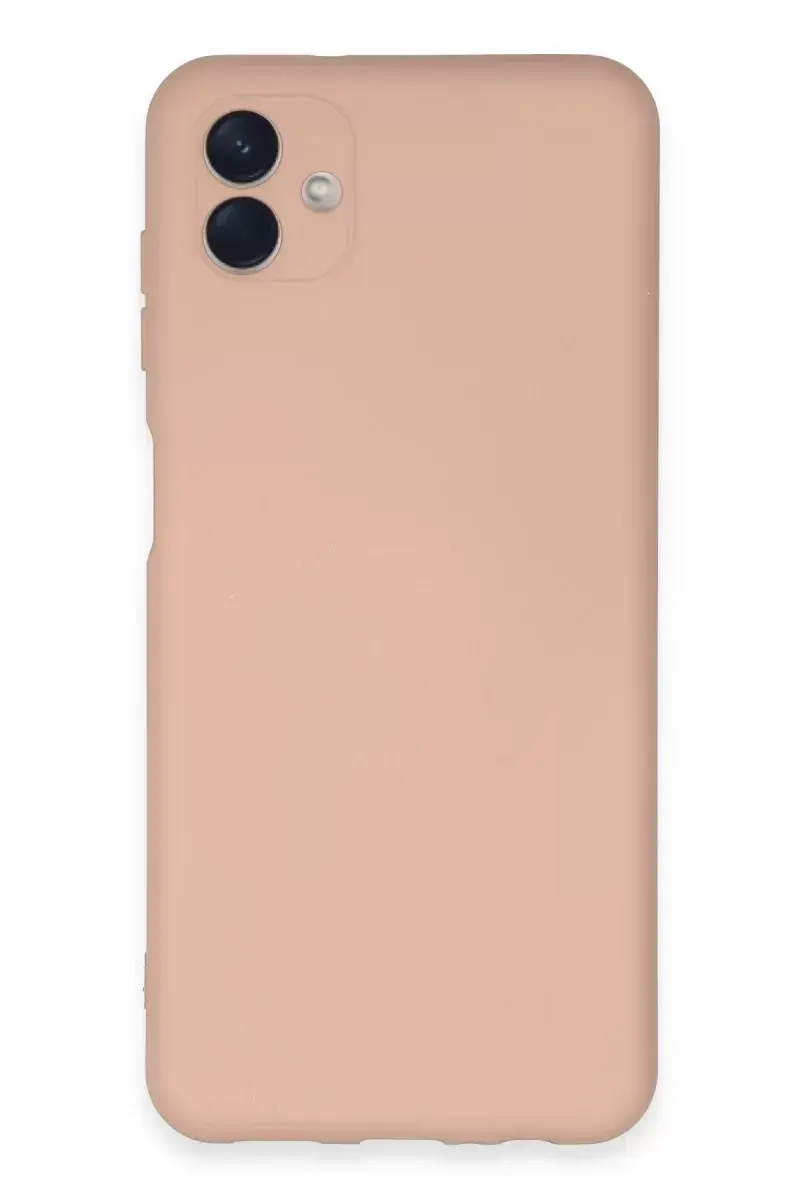 Newface Samsung Galaxy A04e Kılıf Nano İçi Kadife Silikon - Pudra