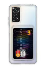 Newface Xiaomi Redmi Note 11 Kılıf Kart Şeffaf Silikon - Şeffaf