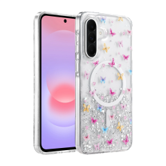 Onegif Samsung Galaxy A56 Misk Simli Magsafe Kapak - Desen 4