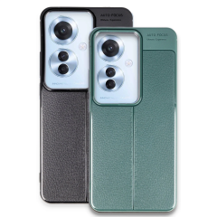 Oppo Reno 11f Kılıf Auto Focus Kapak - Koyu Yeşil