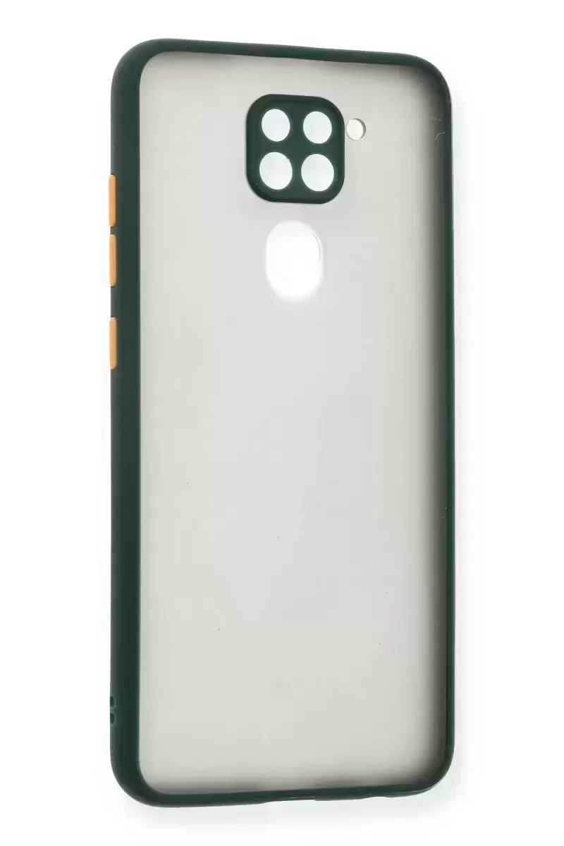 Newface Xiaomi Redmi Note 9 Kılıf Montreal Silikon Kapak - Yeşil