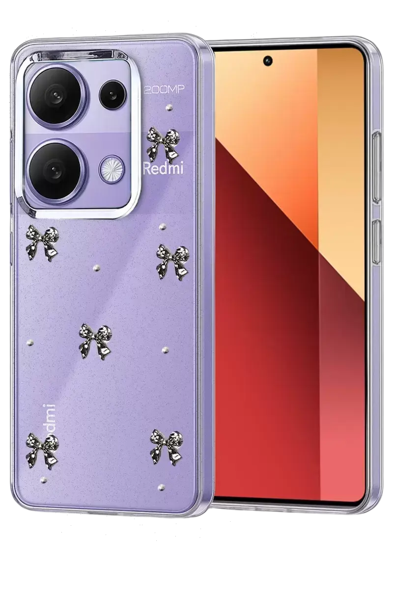 Newface Xiaomi Redmi Note 13 Pro 4g Fiyonk Desenli Kapak - Desen 5