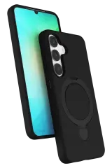 Newface Samsung Galaxy S25 Regal Magsafe Standlı Kapak - Siyah