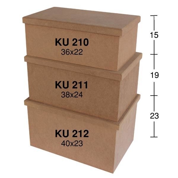 Dikdörtgen Saklama Kabı Büyük Boy - KU212