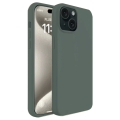 İphone 15 Kılıf First Silikon - Koyu Yeşil