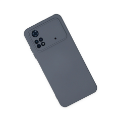Xiaomi Poco M4 Pro 4g Kılıf Nano İçi Kadife Silikon - Gri