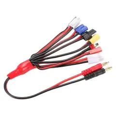 Powermaster Pm-24266 Htrc 8 İn 1 Lipo Batarya Banana Şarj Kablo Seti