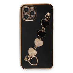 İphone 12 Pro Max Kılıf Esila Silikon - Siyah