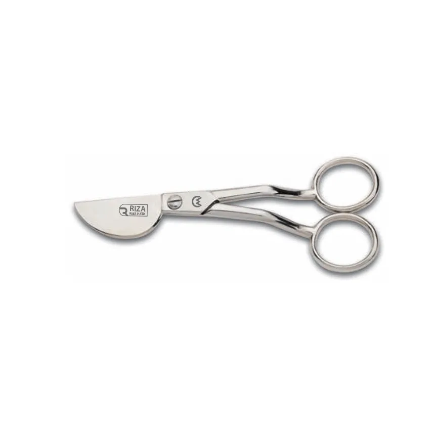 Rıza M-213 Dokumacı Ponpon Makası No: 6 İnç / 15,24 Cm - Nikel Kaplama