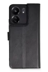 Newface Xiaomi Redmi 13c Kılıf Trend S Plus Kapaklı Kılıf - Siyah