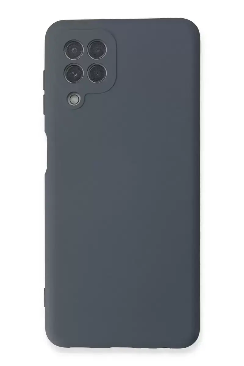 Newface Samsung Galaxy A22 Kılıf Nano İçi Kadife Silikon - Gri