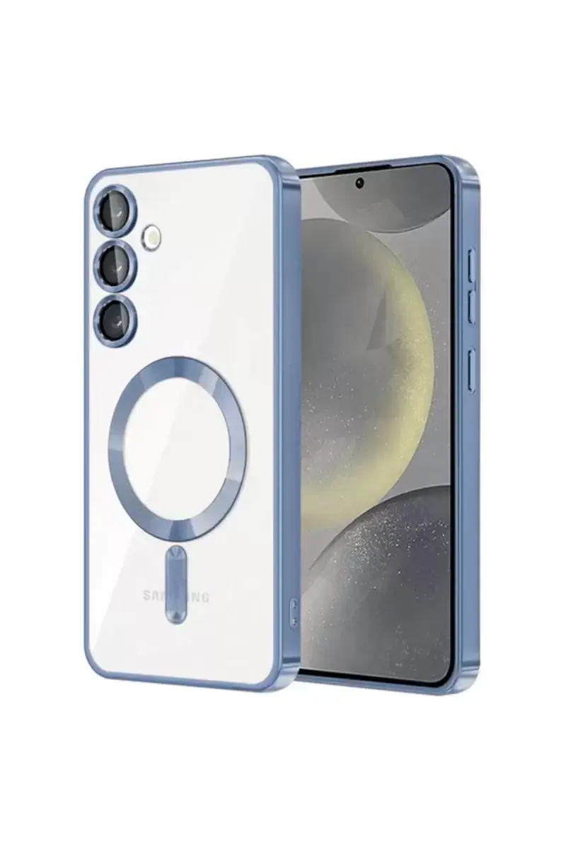 Newface Samsung Galaxy S24 Kılıf Kross Magneticsafe Kapak - Sierra Blue